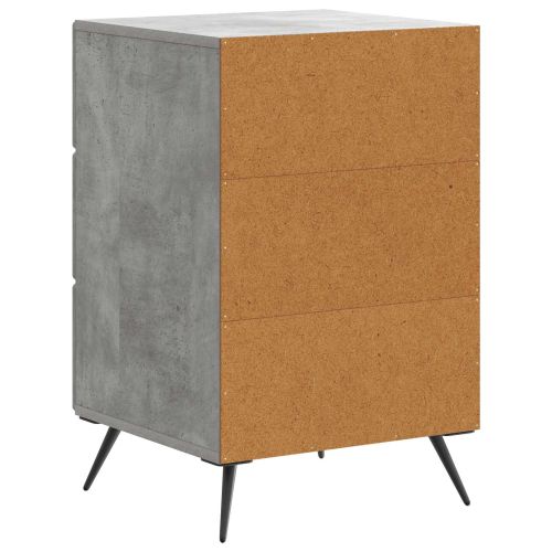 Нощен шкаф Бетонно сиво 43 x 41 x 66,5 см Инженерна дървесина