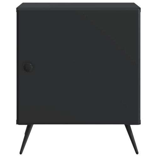 Нощен шкаф 2 pcs Черно 43 x 34,5 x 50 см Инженерна дървесина