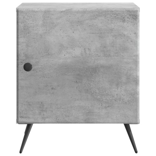 Нощен шкаф Бетонно сиво 43 x 34,5 x 50 см Инженерна дървесина