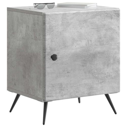 Нощен шкаф 2 pcs Бетонно сиво 43 x 34,5 x 50 см