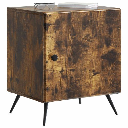 Нощен шкаф 2 pcs Опушен дъб 43 x 34,5 x 50 см