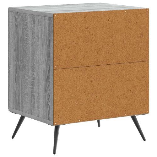 Нощен шкаф 2 pcs Сива сонома 43 x 34,5 x 50 см