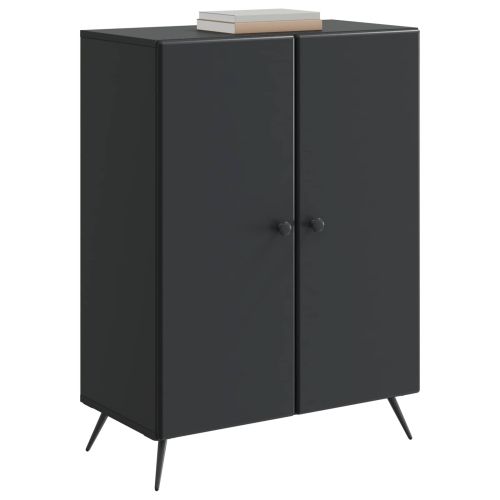 Служебен шкаф Черно 66 x 34,5 x 90 см Инженерна дървесина