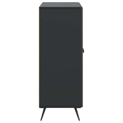 Служебен шкаф Черно 66 x 34,5 x 90 см Инженерна дървесина