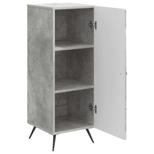 Служебен шкаф Бетонно сиво 33 x 34,5 x 90 см