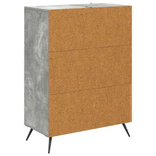 Чекмеджетен шкаф Бетонно сиво 66 x 34,5 x 90 см