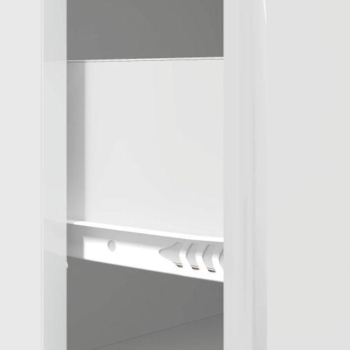 Чекмеджетен шкаф Бял гланц 66 x 34,5 x 90 см