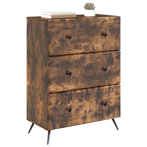 Чекмеджетен шкаф Опушен дъб 66 x 34,5 x 90 см