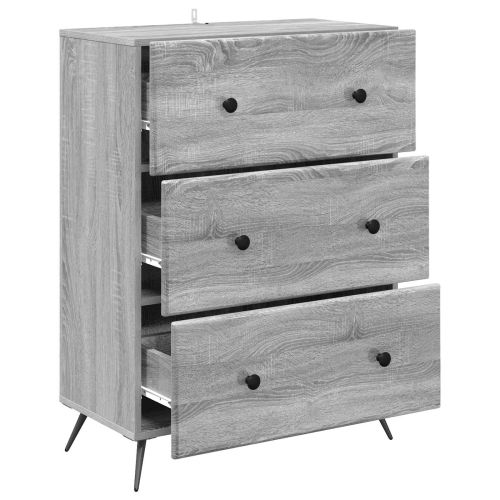 Чекмеджетен шкаф Сива сонома 66 x 34,5 x 90 см