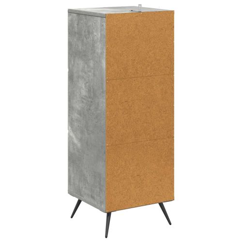 Чекмеджетен шкаф Бетонно сиво 33 x 34,5 x 90 см