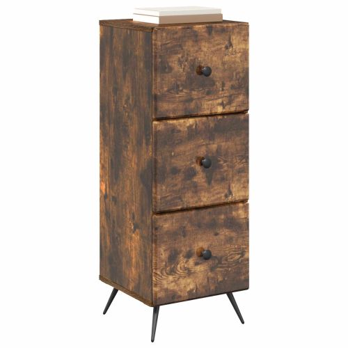 Чекмеджетен шкаф Опушен дъб 33 x 34,5 x 90 см