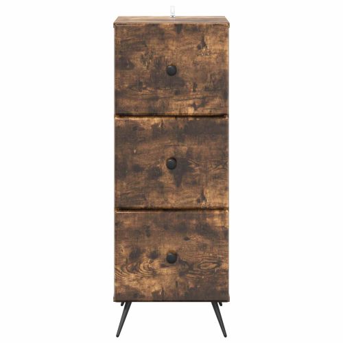 Чекмеджетен шкаф Опушен дъб 33 x 34,5 x 90 см