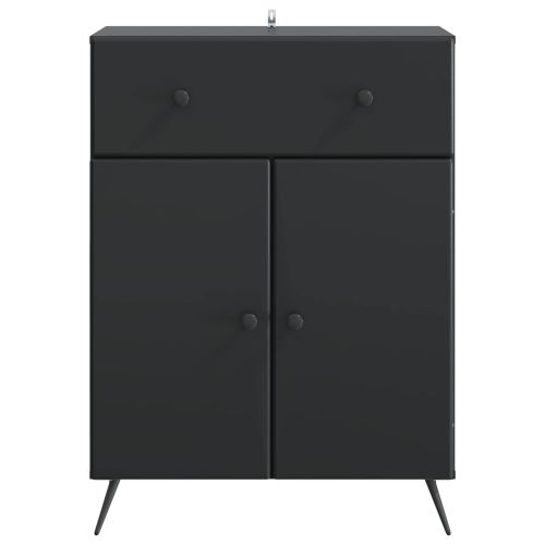 Служебен шкаф Черно 66 x 34,5 x 90 см Инженерна дървесина
