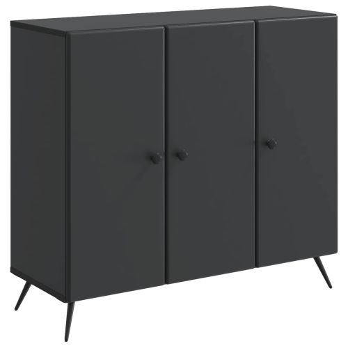 Служебен шкаф Черно 89 x 34,5 x 80 см Инженерна дървесина
