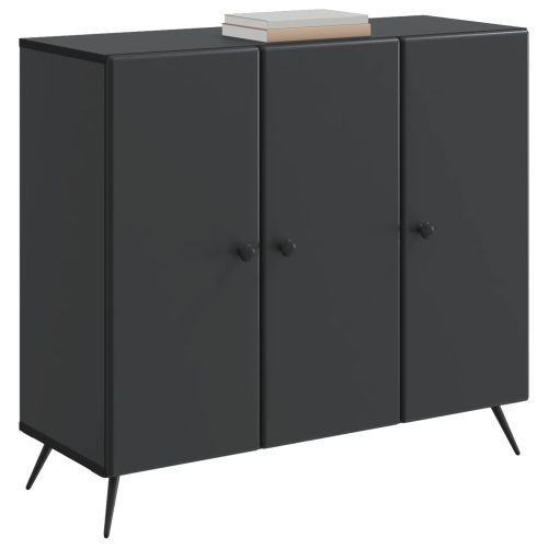 Служебен шкаф Черно 89 x 34,5 x 80 см Инженерна дървесина