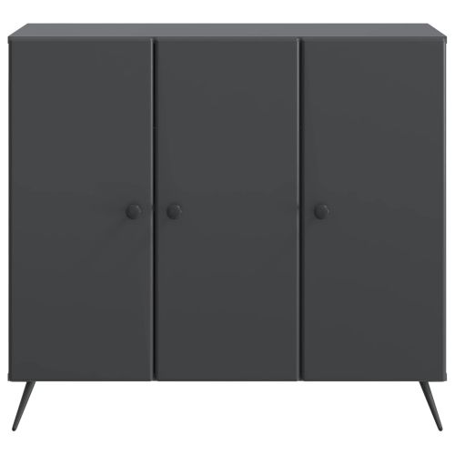 Служебен шкаф Черно 89 x 34,5 x 80 см Инженерна дървесина