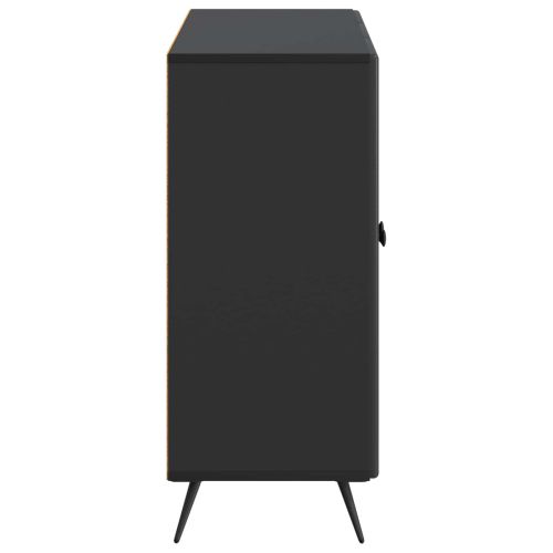 Служебен шкаф Черно 89 x 34,5 x 80 см Инженерна дървесина