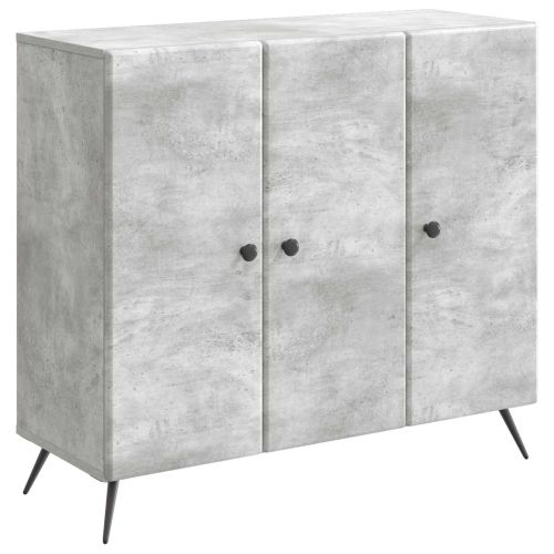 Служебен шкаф Бетонно сиво 89 x 34,5 x 80 см