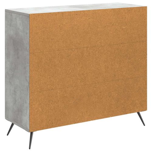 Служебен шкаф Бетонно сиво 89 x 34,5 x 80 см