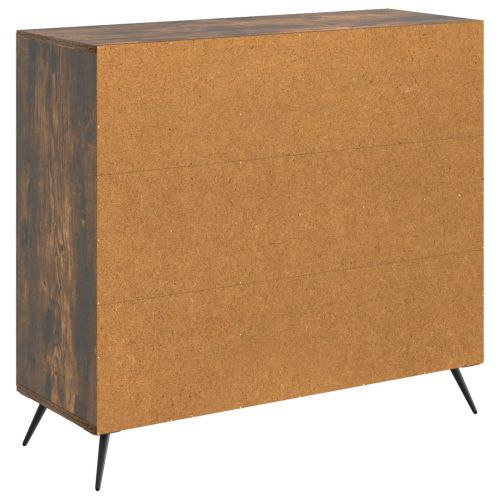 Служебен шкаф Опушен дъб 89 x 34,5 x 80 см Инженерна дървесина