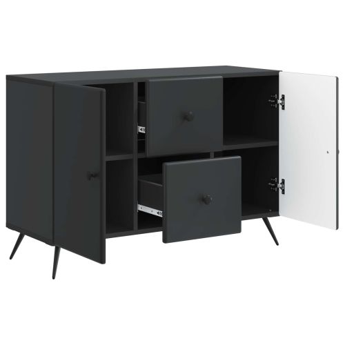 Служебен шкаф Черно 89 x 34,5 x 60 см Инженерна дървесина