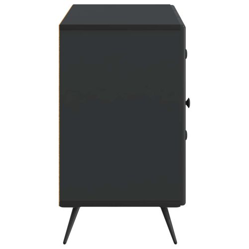 Служебен шкаф Черно 89 x 34,5 x 60 см Инженерна дървесина