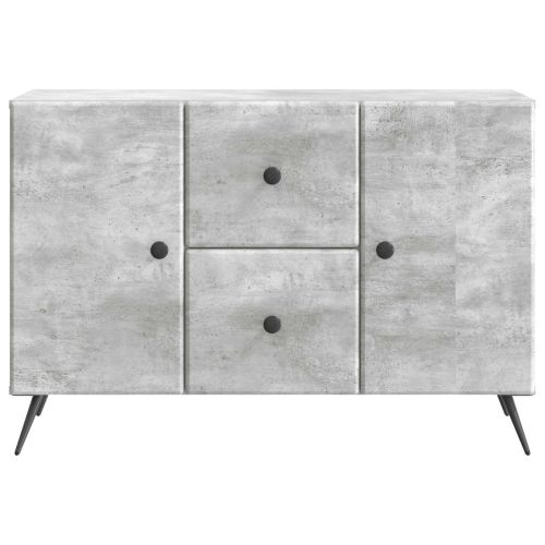 Служебен шкаф с чекмедже Бетонно сиво 89 x 34,5 x 60 см