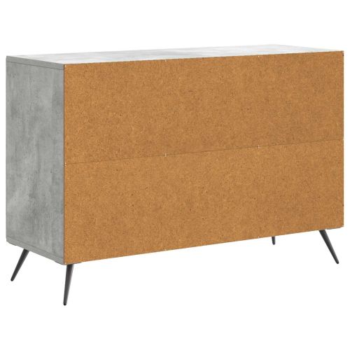 Служебен шкаф с чекмедже Бетонно сиво 89 x 34,5 x 60 см