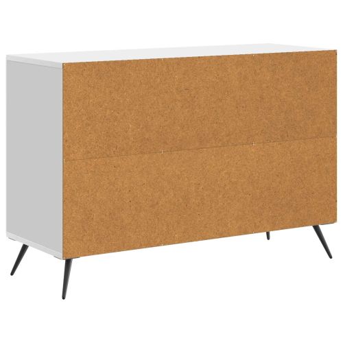 Служебен шкаф Бял гланц 89 x 34,5 x 60 см Инженерна дървесина
