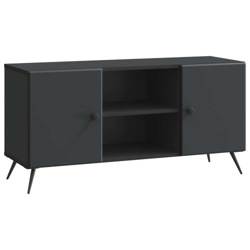 ТВ шкаф Черно 102 x 34,5 x 50 см Инженерна дървесина