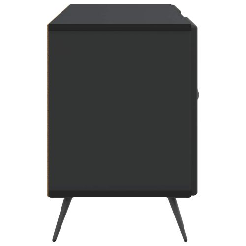 ТВ шкаф Черно 102 x 34,5 x 50 см Инженерна дървесина