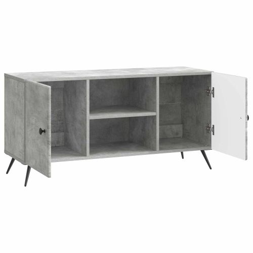 ТВ шкаф Бетонно сиво 102 x 34,5 x 50 см Инженерна дървесина