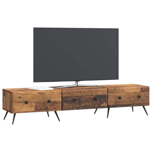 ТВ шкаф Старо дърво 147 x 34,5 x 30 см Инженерна дървесина
