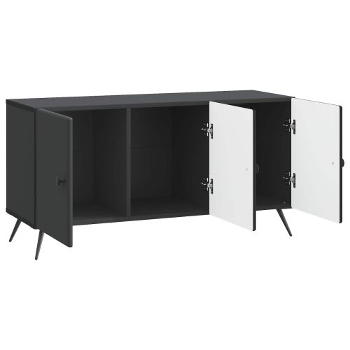 ТВ шкаф Черно 99 x 34,5 x 50 см Инженерна дървесина