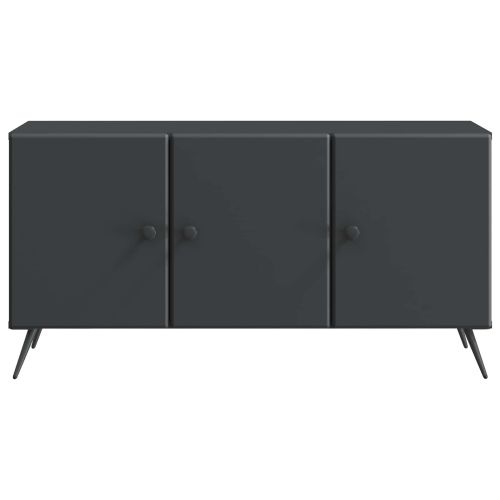 ТВ шкаф Черно 99 x 34,5 x 50 см Инженерна дървесина