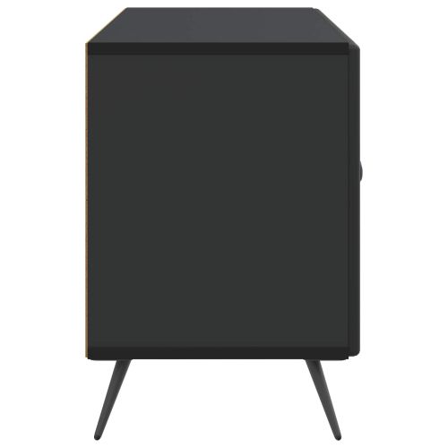 ТВ шкаф Черно 99 x 34,5 x 50 см Инженерна дървесина
