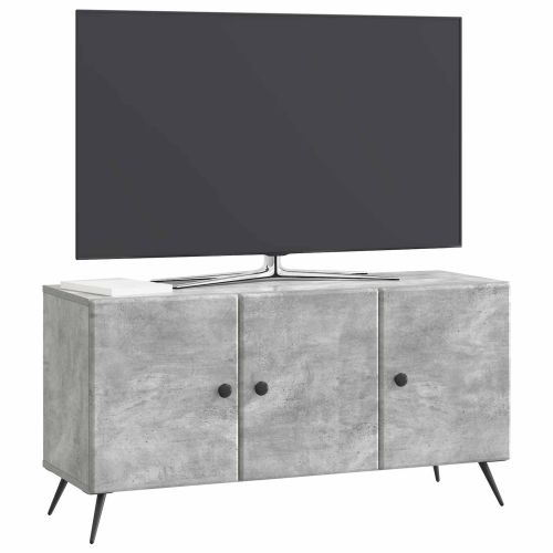 ТВ шкаф Бетонно сиво 99 x 34,5 x 50 см Инженерна дървесина