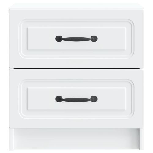 Нощен шкаф 2 pcs Бяло 43 x 34,5 x 44,5 см Инженерна дървесина