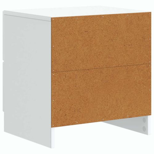 Нощен шкаф 2 pcs Бяло 43 x 34,5 x 44,5 см Инженерна дървесина