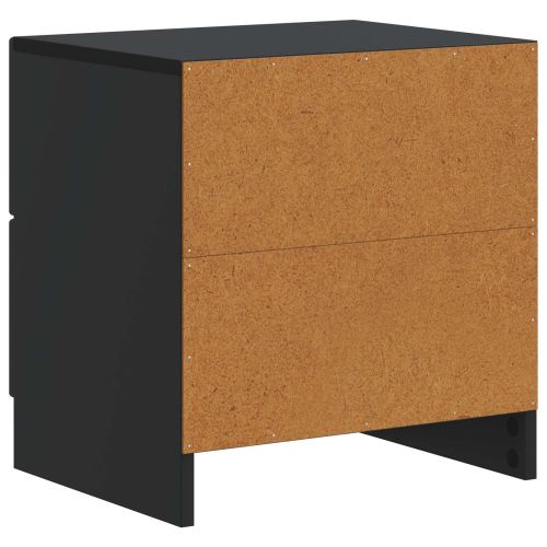 Нощен шкаф Черно 43 x 34,5 x 44,5 см Инженерна дървесина