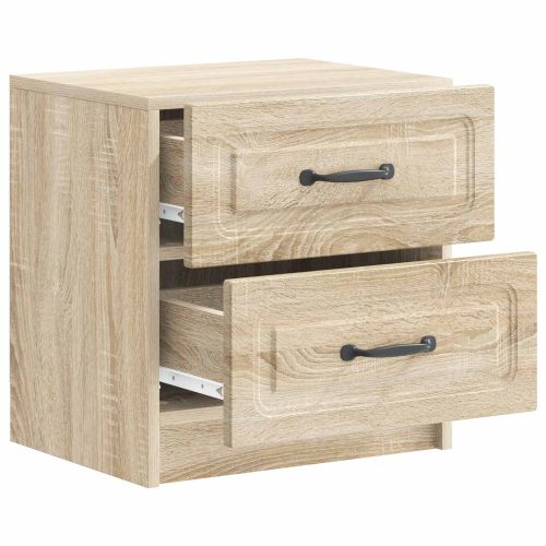 Нощен шкаф с чекмедже 2 pcs Дъб сонома 43 x 34,5 x 44,5 см
