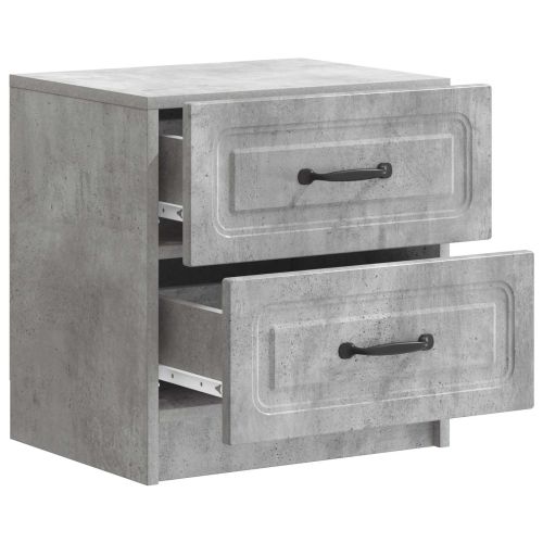 Нощен шкаф с чекмедже 2 pcs Бетонно сиво 43 x 34,5 x 44,5 см