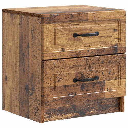 Нощен шкаф с чекмедже 2 pcs Старо дърво 43 x 34,5 x 44,5 см