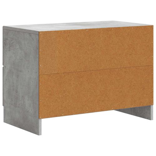 Нощен шкаф Бетонно сиво 62 x 34,5 x 44,5 см Инженерна дървесина