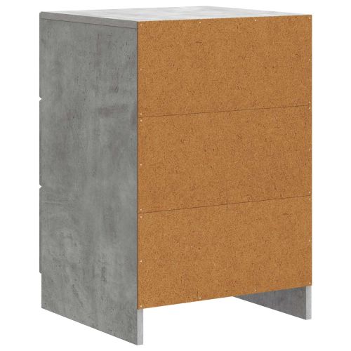 Нощен шкаф Бетонно сиво 43 x 41 x 63,5 см Инженерна дървесина