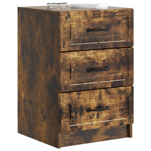 Нощен шкаф Опушен дъб 43 x 41 x 63,5 см Инженерна дървесина