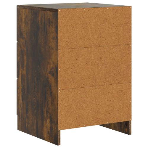 Нощен шкаф Опушен дъб 43 x 41 x 63,5 см Инженерна дървесина