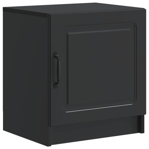 Нощен шкаф Черно 43 x 34,5 x 47 см Инженерна дървесина
