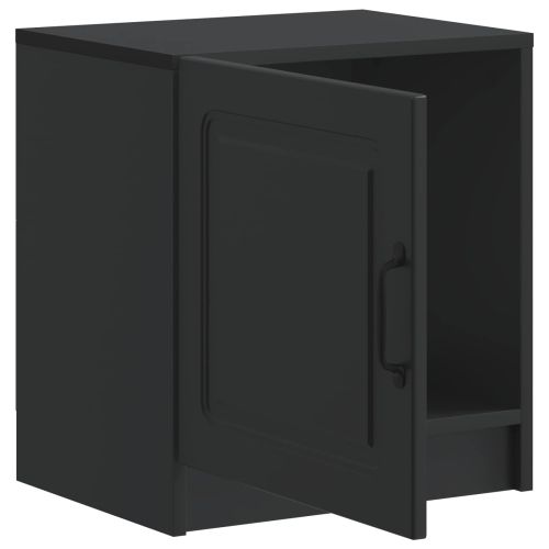 Нощен шкаф Черно 43 x 34,5 x 47 см Инженерна дървесина