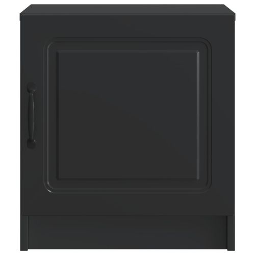 Нощен шкаф Черно 43 x 34,5 x 47 см Инженерна дървесина